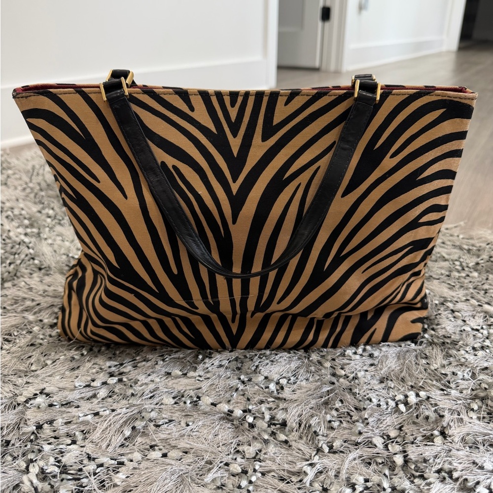 Kate Spade 90s Vintage Animal Print Handbag